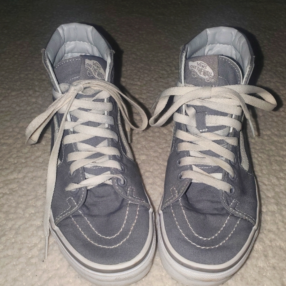 Gray hightop Vans size 7